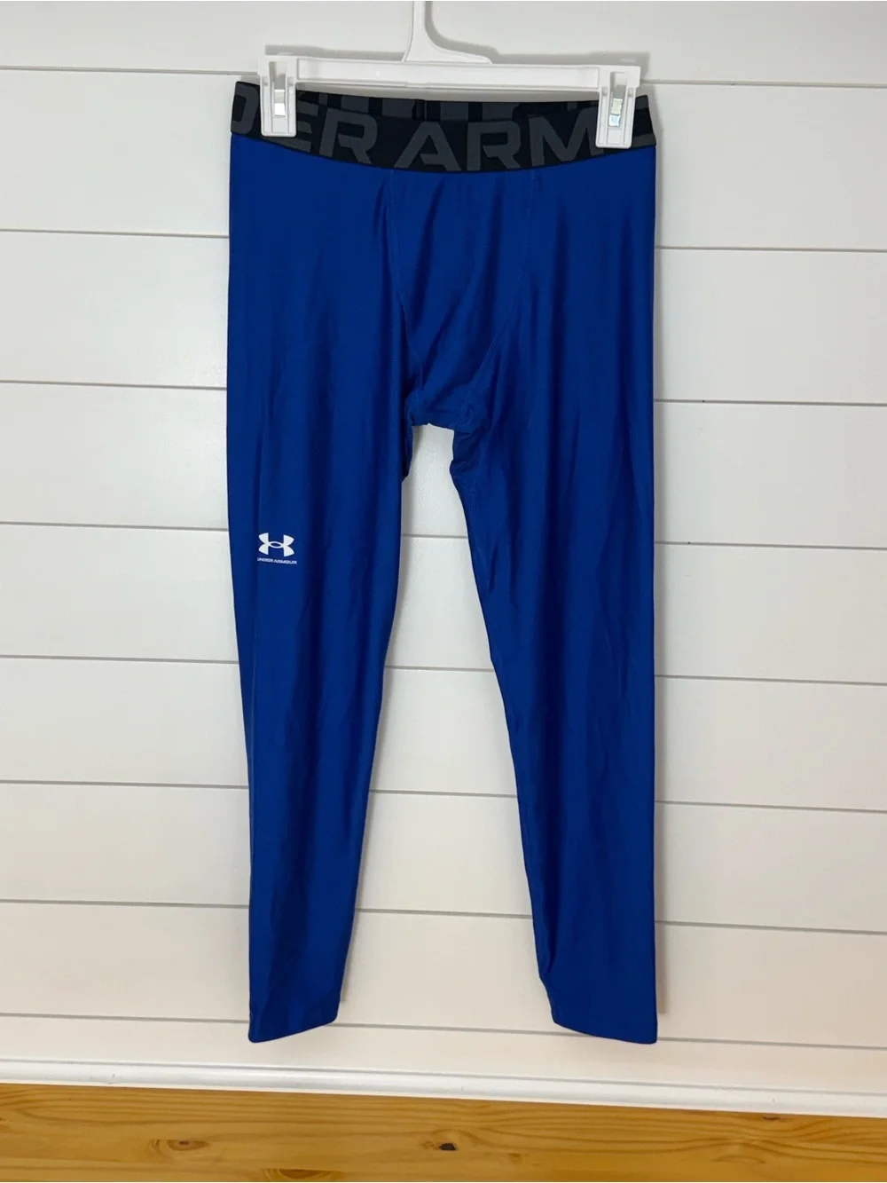 Under Armour Men’s Royal Blue Compression Swim Tights with Black Waistband